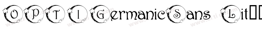 OPTIGermanicSans Lit字体转换